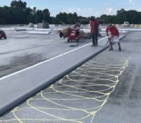 when your office roof leaks call Anderson Contractors.